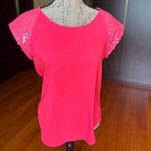 Sequin Sleeve Top